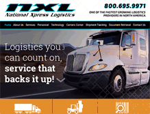 Tablet Screenshot of nxltrans.com